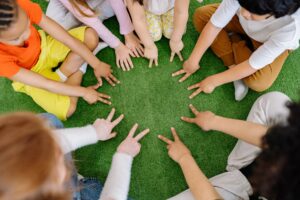 students participating in group tuition lessons